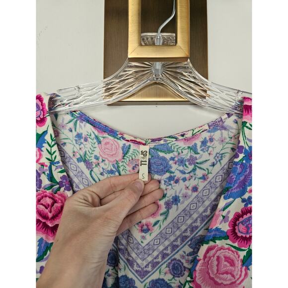 Spell & the Gypsy Purple Lavender Babushka Mary-Kate Dress Size Small - Picture 6 of 15